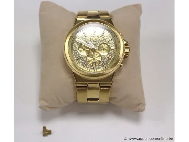 Dames/ heren horloge micheal kors mk8883, dia 45mm, vv stopwatch, mogelijke gebruikssporen, mogelijks nieuwe batterij nodig - afbeelding 1 van  10