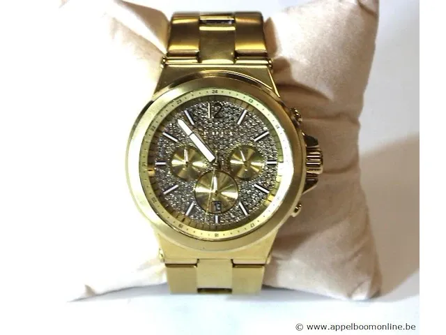 Dames/ heren horloge micheal kors mk8883, dia 45mm, vv stopwatch, mogelijke gebruikssporen, mogelijks nieuwe batterij nodig - afbeelding 3 van  10