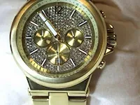 Dames/ heren horloge micheal kors mk8883, dia 45mm, vv stopwatch, mogelijke gebruikssporen, mogelijks nieuwe batterij nodig - afbeelding 4 van  10