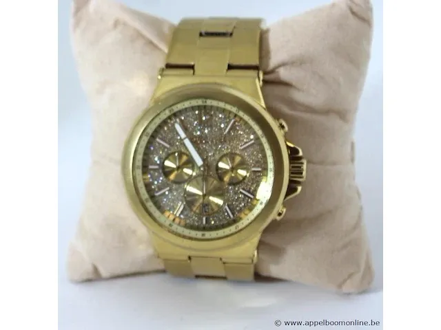Dames/ heren horloge micheal kors mk8883, dia 45mm, vv stopwatch, mogelijke gebruikssporen, mogelijks nieuwe batterij nodig - afbeelding 6 van  10