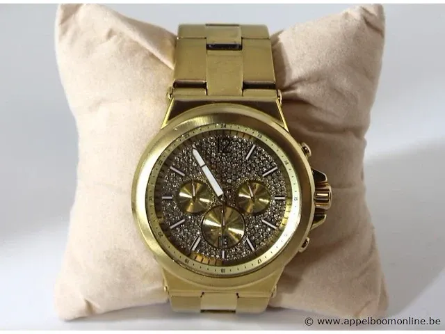 Dames/ heren horloge micheal kors mk8883, dia 45mm, vv stopwatch, mogelijke gebruikssporen, mogelijks nieuwe batterij nodig - afbeelding 7 van  10