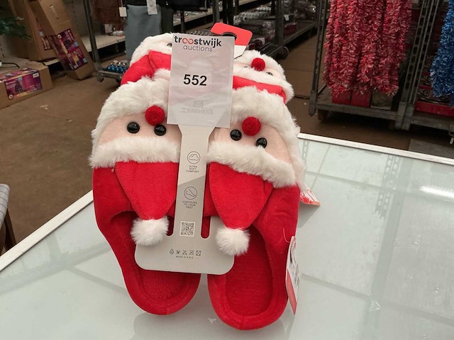 Dames kerstpantoffels. (5x) - afbeelding 2 van  2