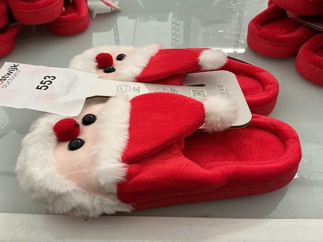 Dames kerstpantoffels. (5x) - afbeelding 1 van  2