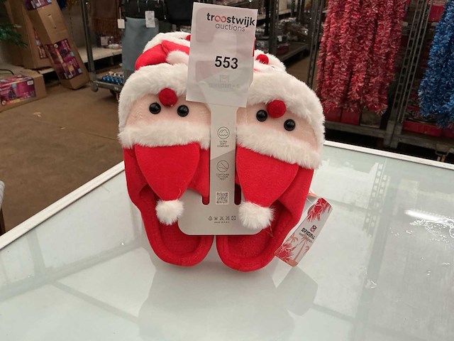 Dames kerstpantoffels. (5x) - afbeelding 2 van  2