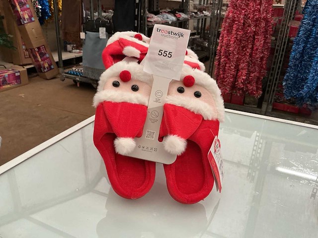Dames kerstpantoffels. (5x) - afbeelding 2 van  2