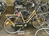 Damesfiets batavus geel - afbeelding 1 van  1