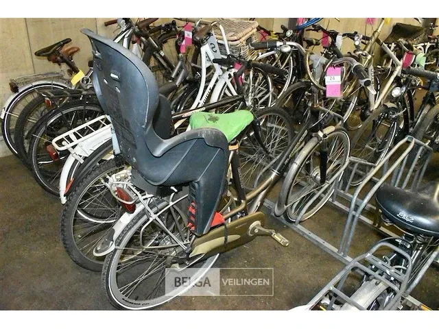 Damesfiets batavus zwart/bruin - afbeelding 1 van  2