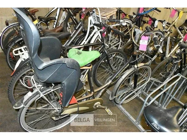 Damesfiets batavus zwart/bruin - afbeelding 2 van  2