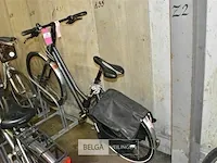 Damesfiets cortina speed grijs / zwarte tassen - afbeelding 1 van  2
