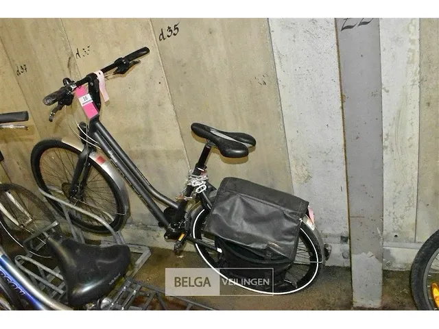 Damesfiets cortina speed grijs / zwarte tassen - afbeelding 2 van  2