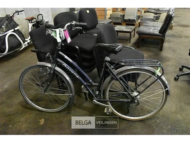 Damesfiets gazelle blauw - afbeelding 2 van  2