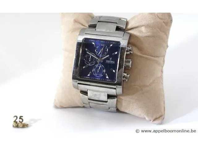 Dames/herenhorloge festina mod-f20423, quartz, vv stopwatch, dia 36mm, mogelijke gebruikssporen, mogelijks nieuwe batterij nodig - afbeelding 1 van  4