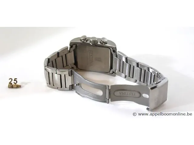 Dames/herenhorloge festina mod-f20423, quartz, vv stopwatch, dia 36mm, mogelijke gebruikssporen, mogelijks nieuwe batterij nodig - afbeelding 3 van  4