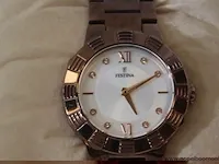 Dameshorloge festina f16800, quartz, dia 35mm, mogelijke gebruikssporen, mogelijks nieuwe batterij nodig - afbeelding 2 van  5