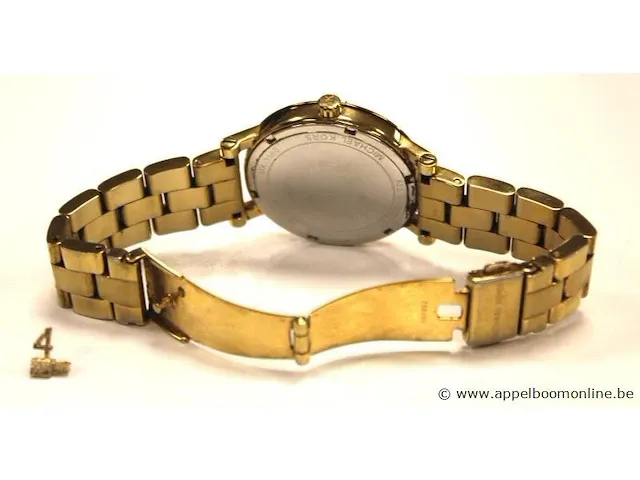 Dameshorloge michael kors mk3560, norie gold-tone, dia 38mm, mogelijke gebruikssporen, mogelijks nieuwe batterij nodig - afbeelding 2 van  4