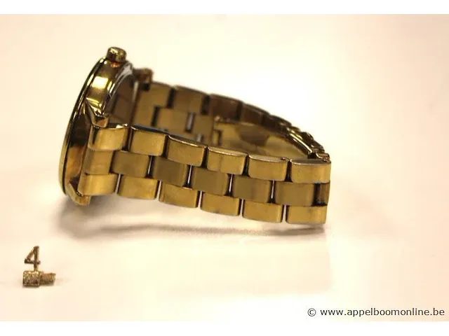 Dameshorloge michael kors mk3560, norie gold-tone, dia 38mm, mogelijke gebruikssporen, mogelijks nieuwe batterij nodig - afbeelding 3 van  4