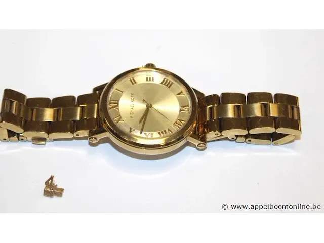 Dameshorloge michael kors mk3560, norie gold-tone, dia 38mm, mogelijke gebruikssporen, mogelijks nieuwe batterij nodig - afbeelding 4 van  4