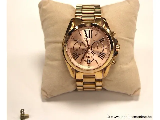 Dameshorloge michael kors mk5503, quartz, vv stopwatch, mogelijke gebruikssporen, mogelijks nieuwe batterij nodig - afbeelding 1 van  4