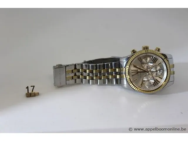 Dameshorloge michael kors mk5955, quartz, vv stopwatch, mogelijke gebruikssporen, mogelijks nieuwe batterij nodig - afbeelding 5 van  5