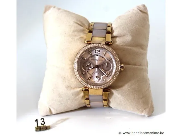 Dameshorloge michael kors mk6110, quartz, dia; 33m, mogelijke gebruikssporen, mogelijks nieuwe batterij nodig - afbeelding 1 van  5