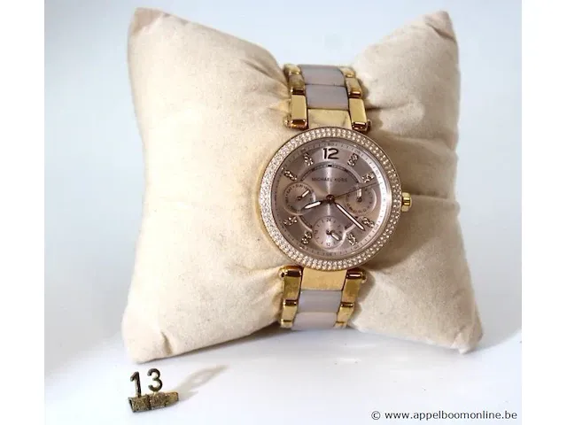 Dameshorloge michael kors mk6110, quartz, dia; 33m, mogelijke gebruikssporen, mogelijks nieuwe batterij nodig - afbeelding 2 van  5