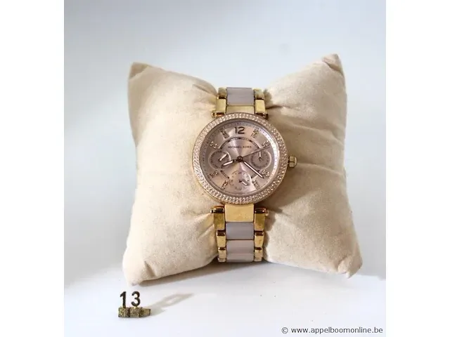 Dameshorloge michael kors mk6110, quartz, dia; 33m, mogelijke gebruikssporen, mogelijks nieuwe batterij nodig - afbeelding 3 van  5