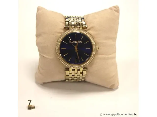 Dameshorloge micheal kors mk3406, quartz, dia 39mm, mogelijke gebruikssporen, mogelijks nieuwe batterij nodig - afbeelding 1 van  4