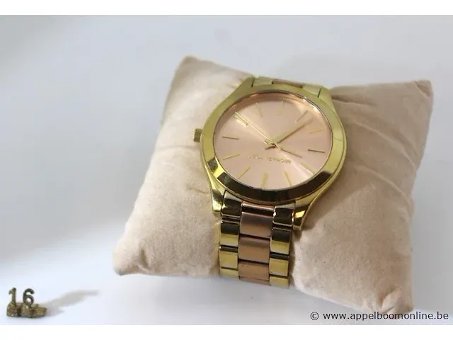 Dameshorloge micheal kors mk3493, quartz, dia 35mm, mogelijke gebruikssporen, mogelijks nieuwe batterij nodig - afbeelding 1 van  4