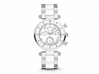 Dameshorloge rodania atb-r2 1930 ceramic white chrono diamond collection - afbeelding 1 van  1