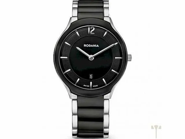 Dameshorloge rodania mystery s/s black ceramic, sapphire 5 atm, ref. 2508746 - afbeelding 1 van  2