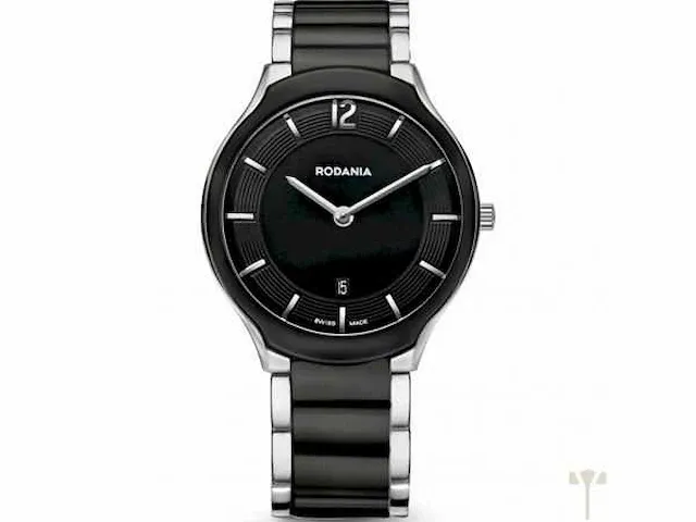 Dameshorloge rodania mystery s/s black ceramic, sapphire 5 atm, ref. 2508746 - afbeelding 1 van  1
