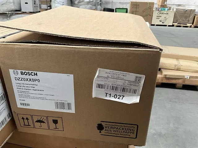 Dampkap filterelement bosch long life odor filter dzz0xx0p0 - afbeelding 2 van  3
