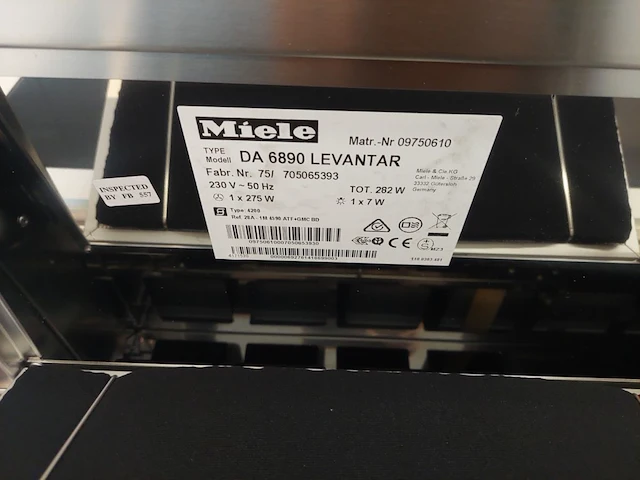 Dampkap miele da6890 levantar - afbeelding 12 van  12