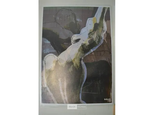 "dancing woman (blue) & (green) els verschueren - afbeelding 4 van  8