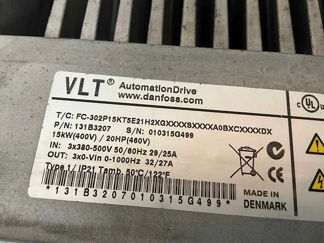Danfoss vlt fc302 frequentieregelaar - afbeelding 6 van  6
