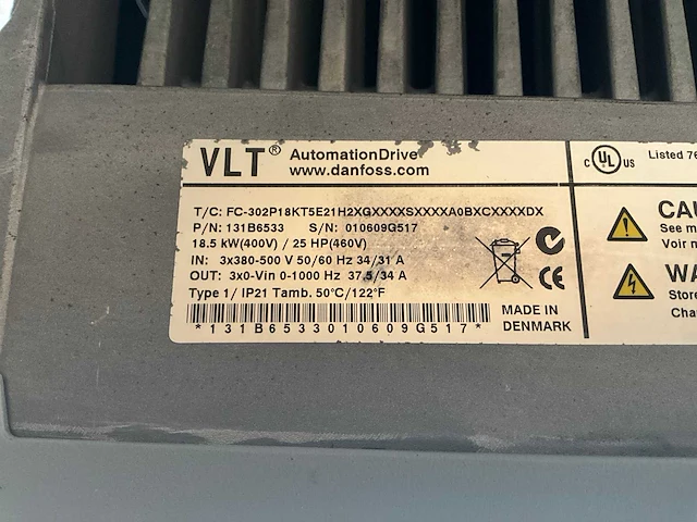 Danfoss vlt fc302 frequentieregelaar - afbeelding 6 van  6