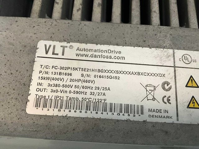 Danfoss vlt fc302 frequentieregelaar - afbeelding 6 van  6