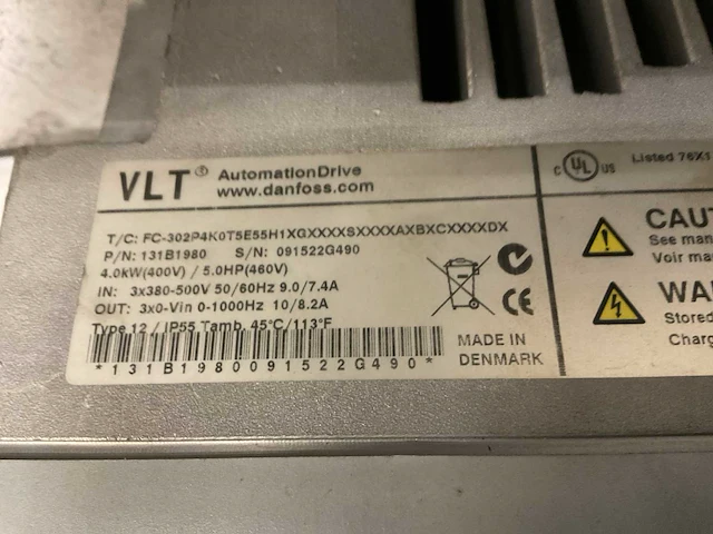 Danfoss vlt frequentieregelaar - afbeelding 3 van  3