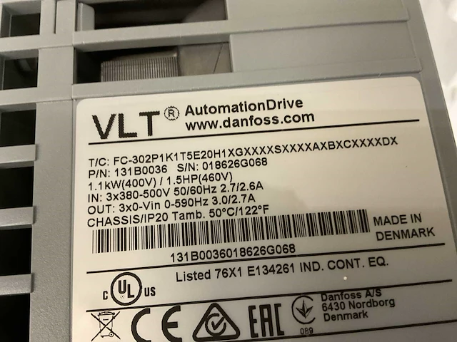 Danfoss vlt frequentieregelaar - afbeelding 4 van  4