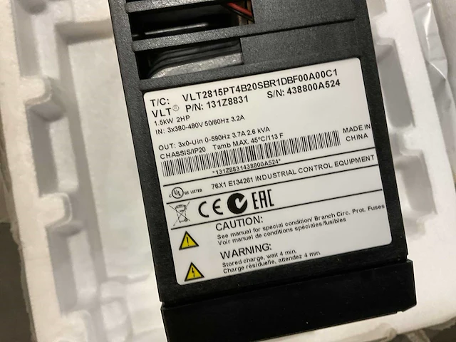 Danfoss vlt2815pt frequentieregelaar - afbeelding 4 van  4