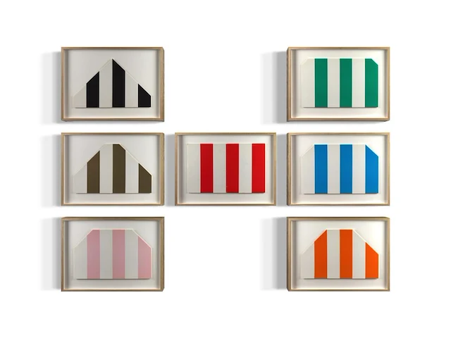 Daniel buren - pièce unique - afbeelding 1 van  8