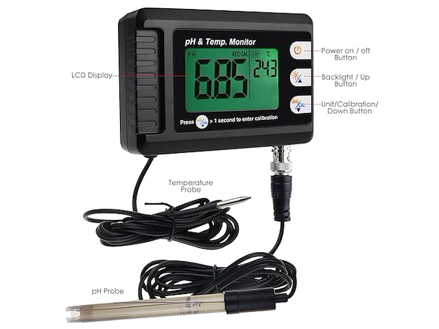 Danoplus ph & temperatuur meter - afbeelding 2 van  5