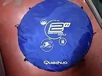 Dartbord, 9 reddingsvesten, tent quechua, veldbed, speelmat kinderen - afbeelding 7 van  8