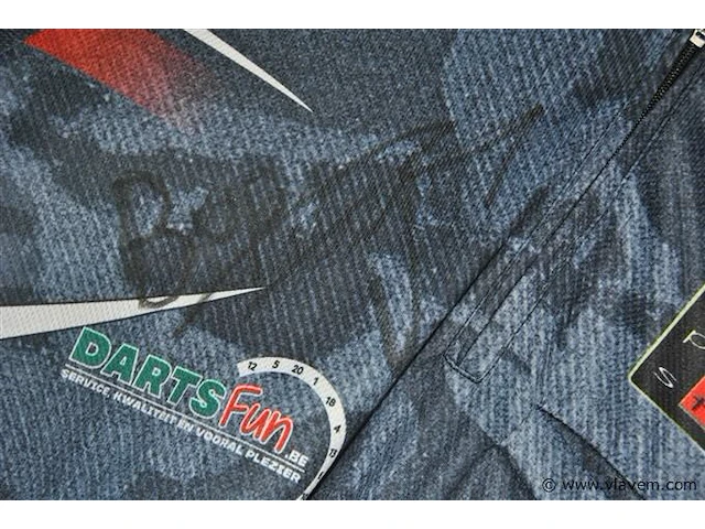 Darts shirt + een set flights, berry van peer - afbeelding 2 van  4