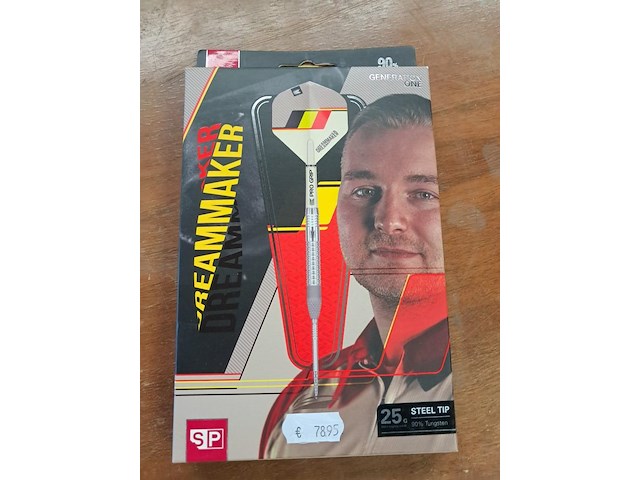 Dartset nieuw nooit gebruikt dimitri van den bergh - afbeelding 1 van  4