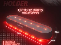 Dartshouder met verlichting - afbeelding 3 van  3
