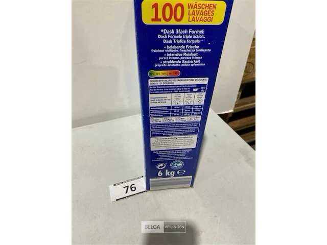Dash waspoeder 6kg 100 sc alpenfris - afbeelding 3 van  3