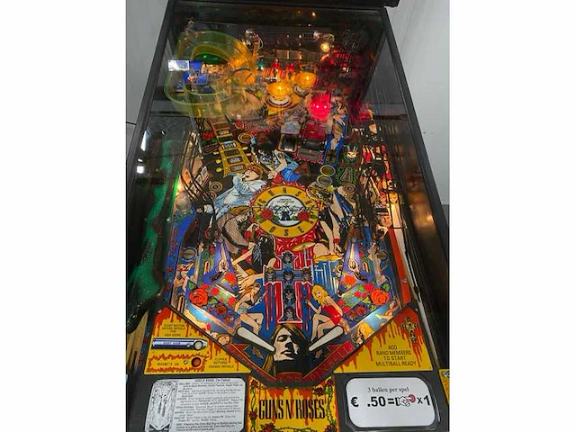 Data east - guns & roses - flipperkast - afbeelding 5 van  6