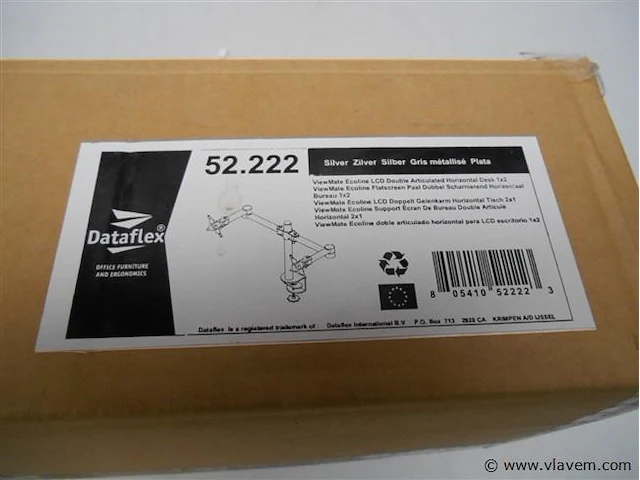 Dataflex steun voor 2 schermen nieuw - afbeelding 1 van  1