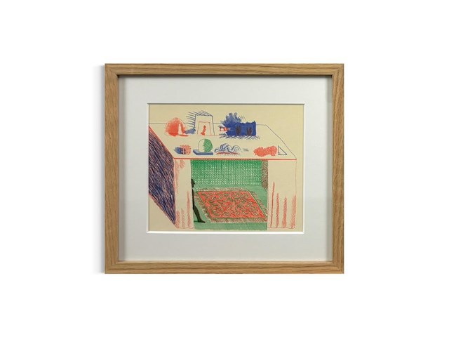 David hockney - lithografie 1977 - afbeelding 1 van  1